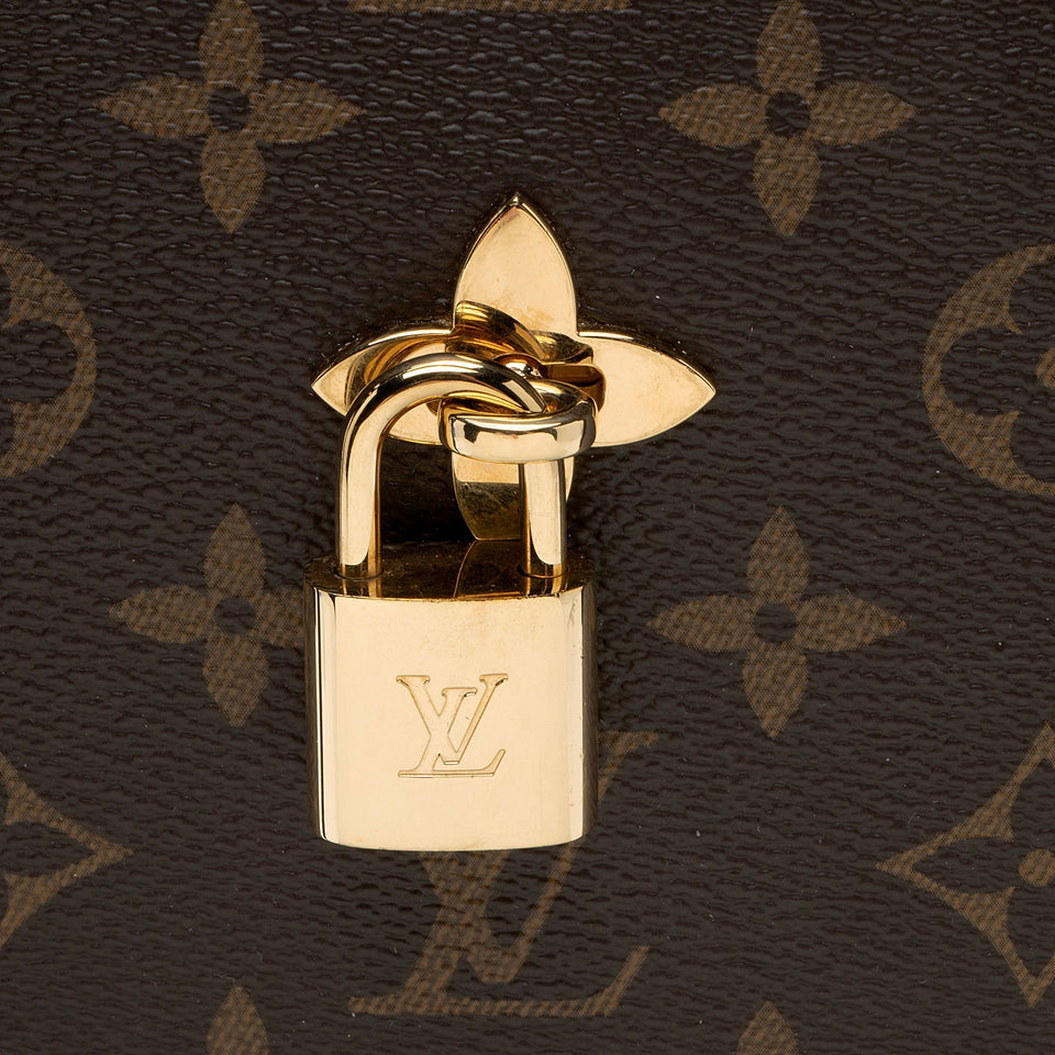 Louis Vuitton Monogram Canvas Flower MM Zip Tote (SHF-9JBTnX)