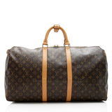 Louis Vuitton Monogram Canvas Keepall 55 Duffel Bag (SHF-21141)
