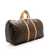 Louis Vuitton Monogram Canvas Keepall 55 Duffel Bag (SHF-21141)
