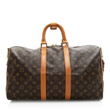 Louis Vuitton Vintage Monogram Canvas Keepall Bandouliere 45 Duffel Bag (SHF-20812)