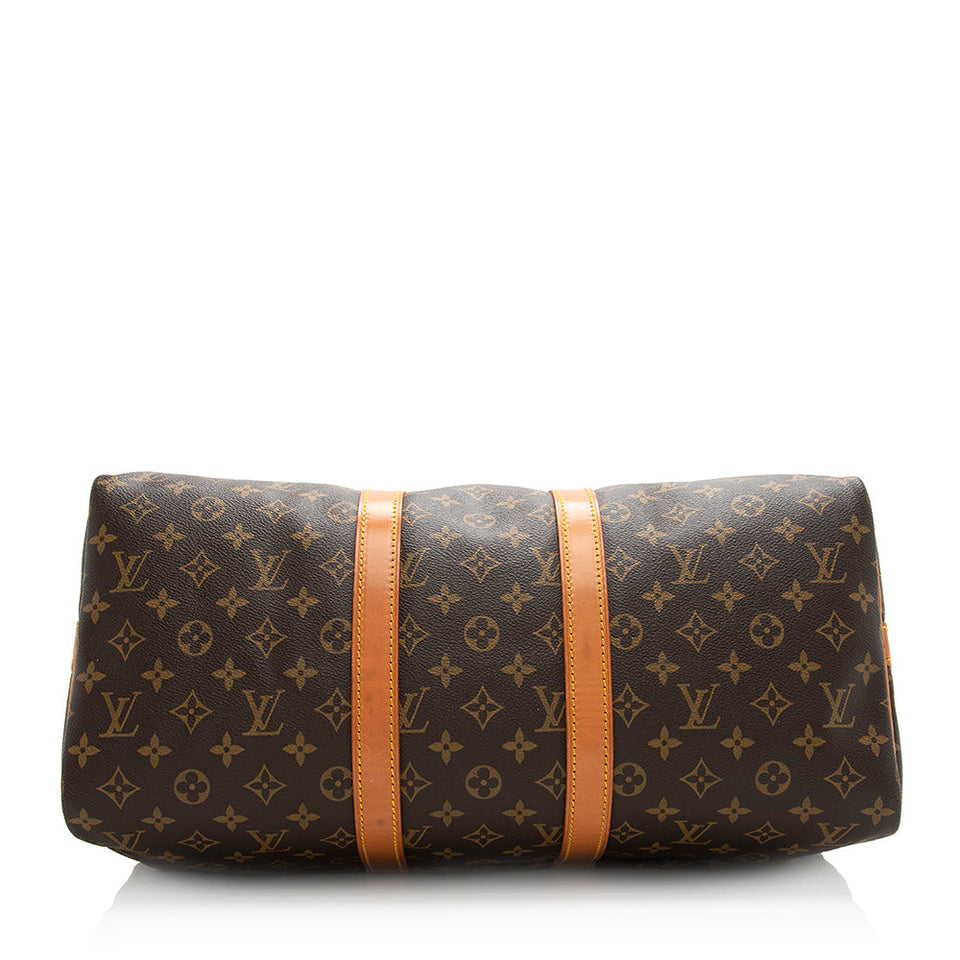 Louis Vuitton Vintage Monogram Canvas Keepall Bandouliere 45 Duffel Bag (SHF-20812)