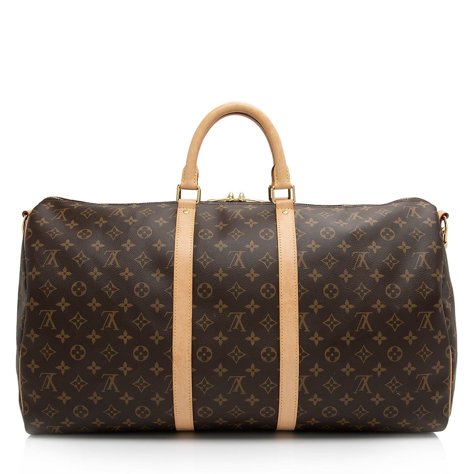 Louis Vuitton Vintage Monogram Canvas Keepall Bandouliere 50 Duffle Bag (SHF-JnQc5j)