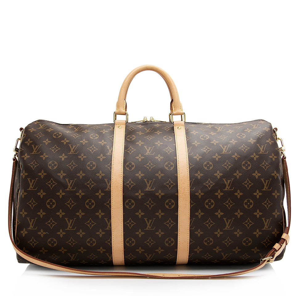 Louis Vuitton Vintage Monogram Canvas Keepall Bandouliere 50 Duffle Bag (SHF-JnQc5j)