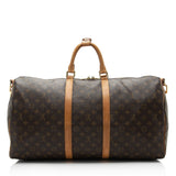 Louis Vuitton Monogram Canvas Keepall Bandouliere 55 Duffle Bag