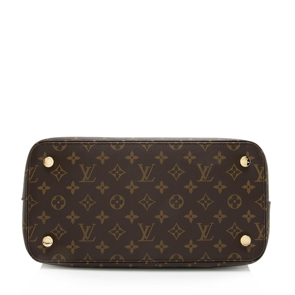 Louis Vuitton Monogram Canvas Lockit MM Satchel (SHF-23823)