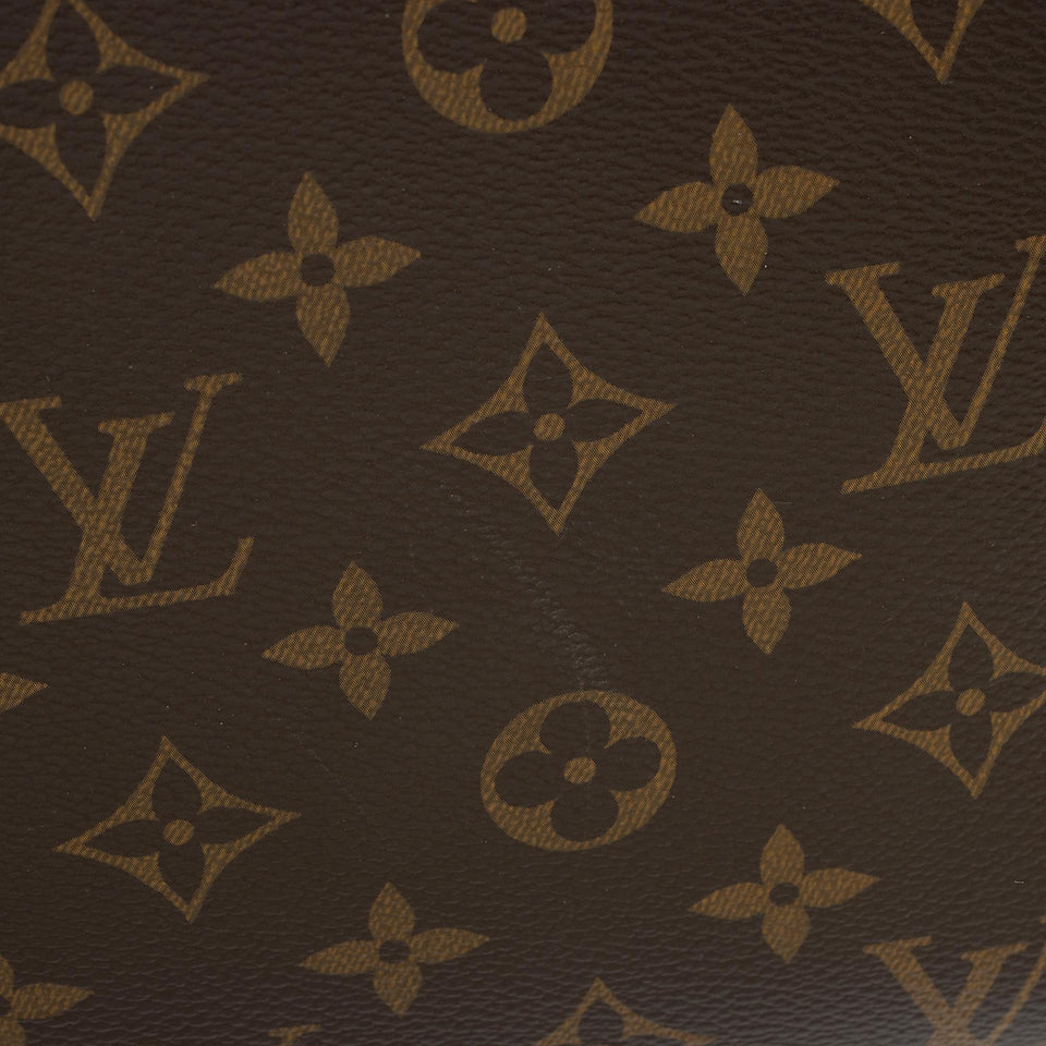 Louis Vuitton Monogram Canvas Lockit MM Satchel (SHF-23823)