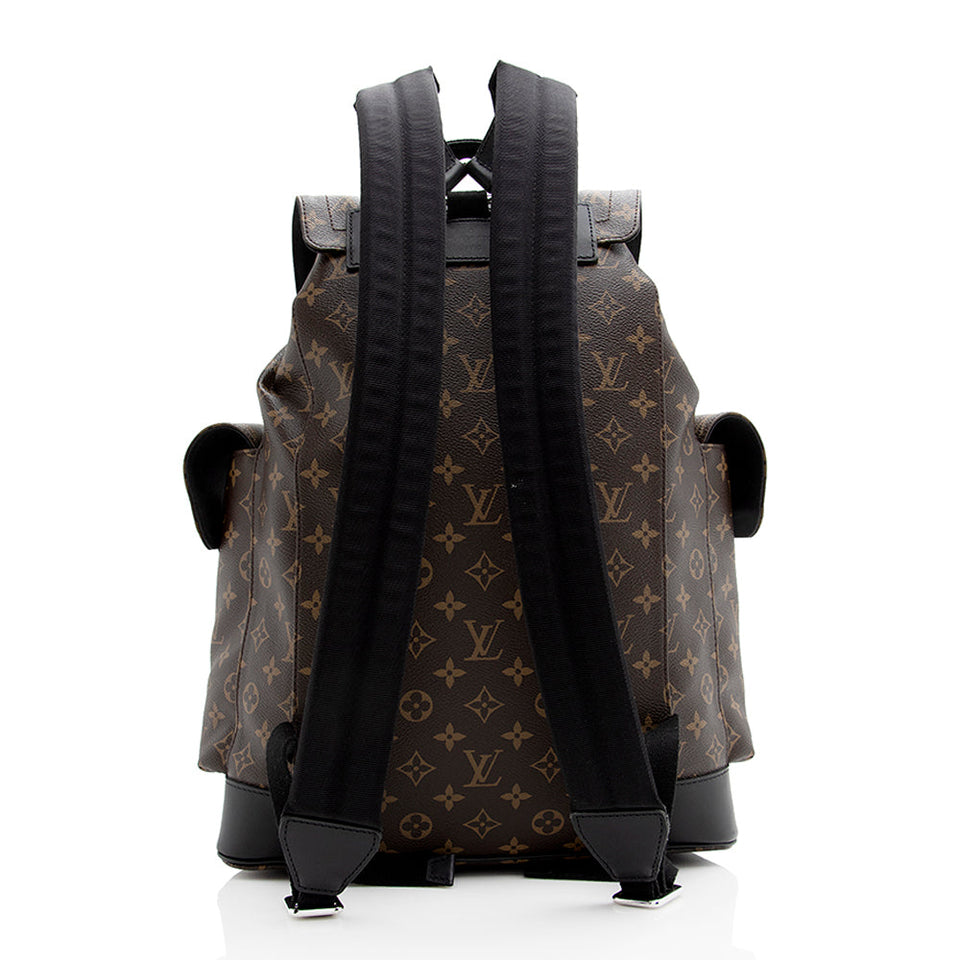 Louis Vuitton Monogram Canvas Macassar Christopher PM Backpack (SHF-21370)