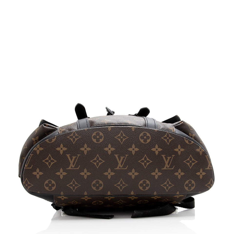 Louis Vuitton Monogram Canvas Macassar Christopher PM Backpack (SHF-21370)