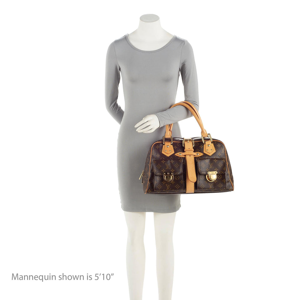 Louis Vuitton Monogram Canvas Manhattan GM Satchel (SHF-23430)