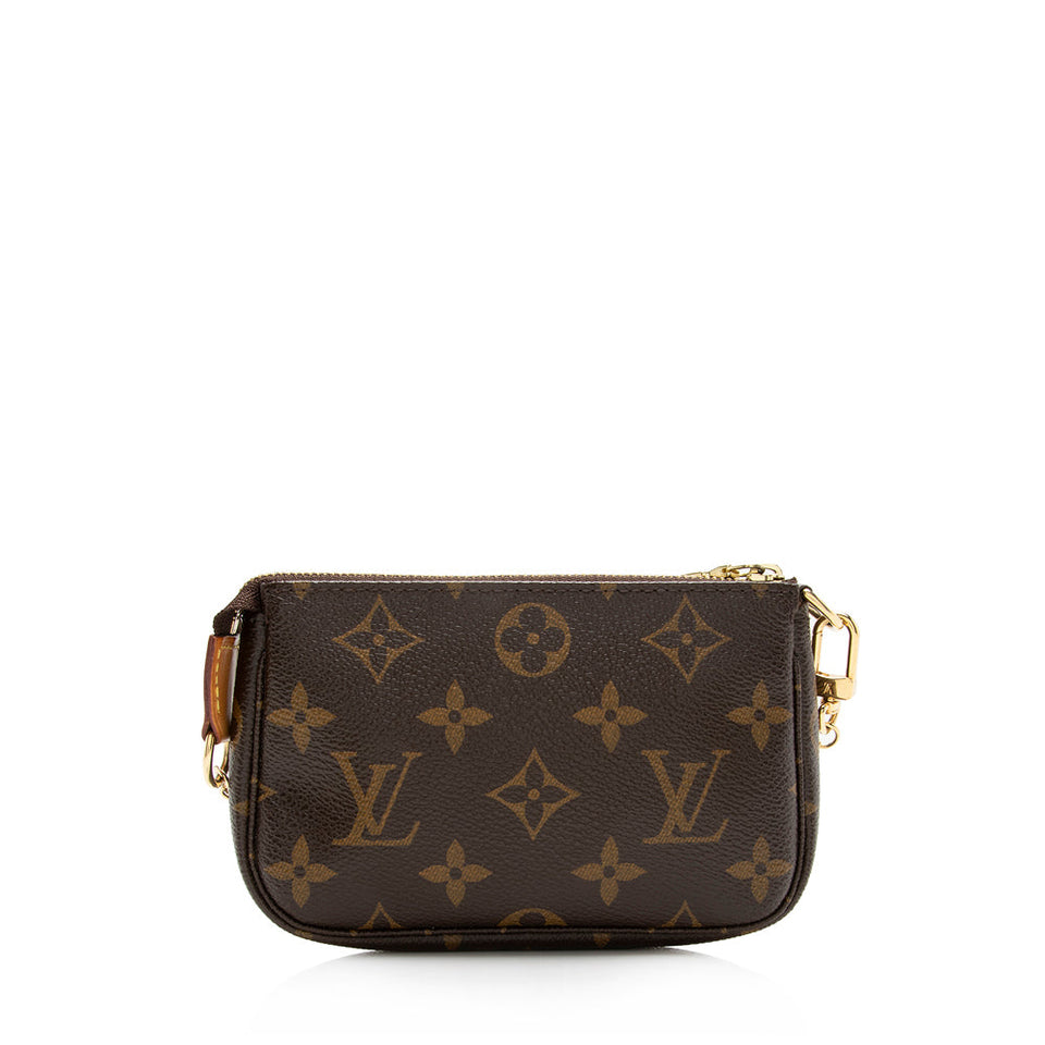 Louis Vuitton Monogram Canvas Mini Pochette Accessoires (SHF-16385)
