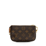 Louis Vuitton Monogram Canvas Mini Pochette Accessoires (SHF-16385)