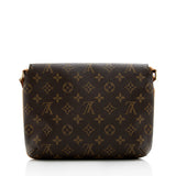 Louis Vuitton Monogram Canvas Musette Tango Shoulder Bag (SHF-17822)