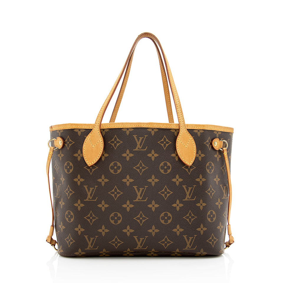 Louis Vuitton Monogram Canvas Neverfull PM Tote (SHF-20528)