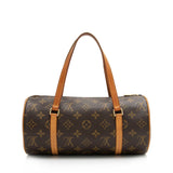 Louis Vuitton Monogram Canvas Papillon 26 Satchel (SHF-23766)