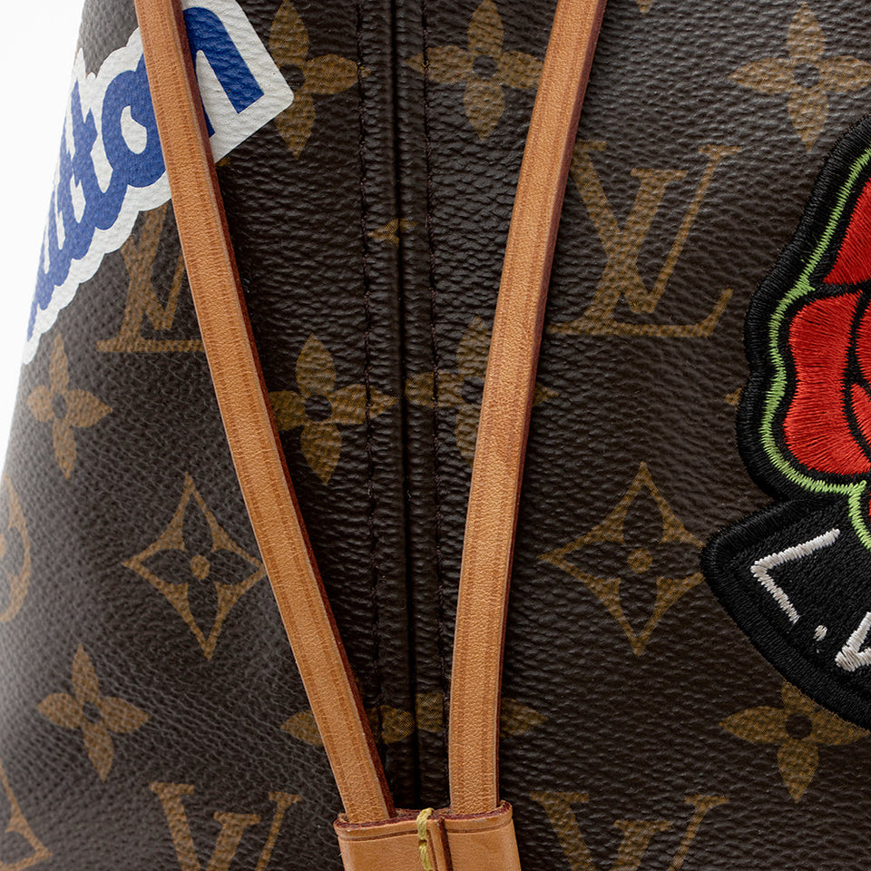 Louis Vuitton Monogram Canvas Patches Neverfull MM Tote (SHF-20704)