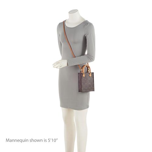 Louis Vuitton Monogram Canvas Petit Sac Plat Shoulder Bag (SHF-NcP7wa)