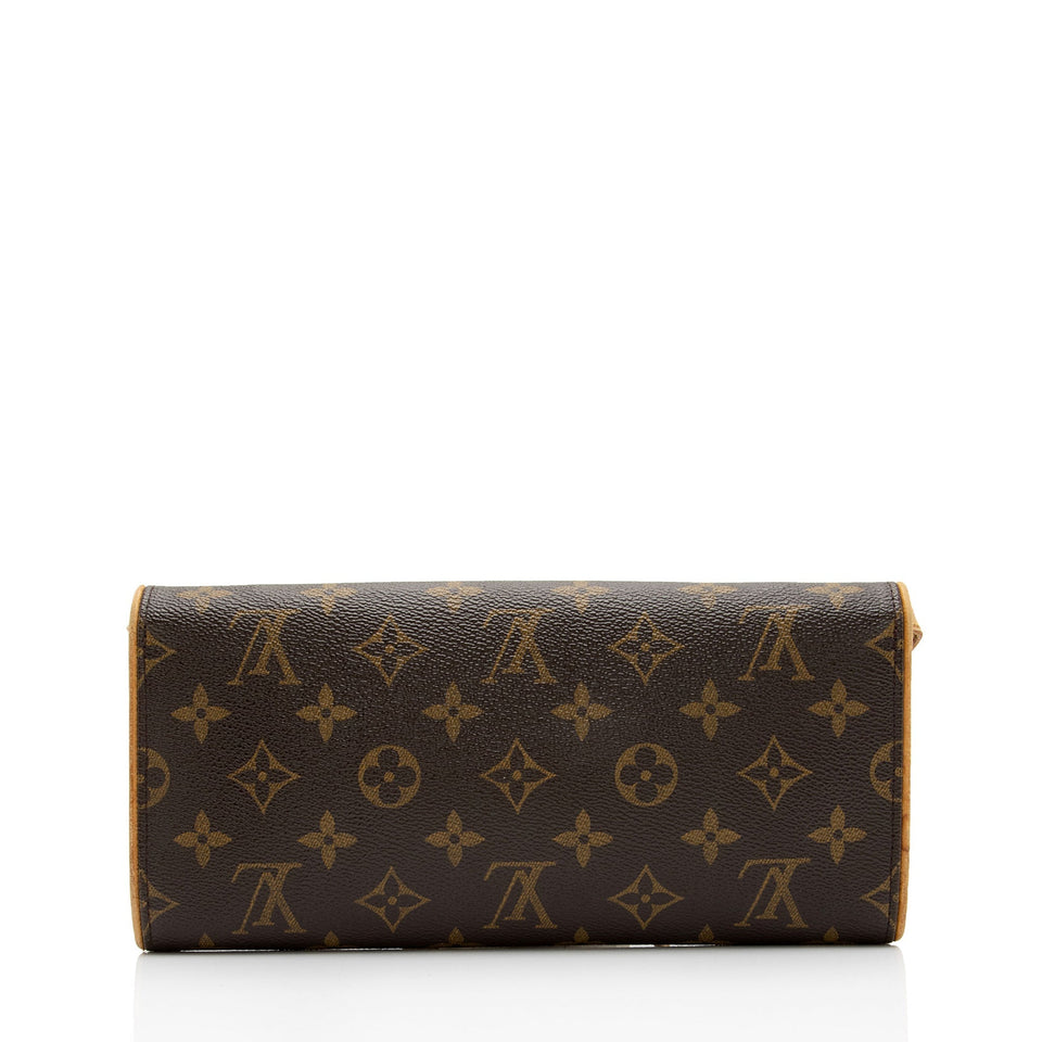 Louis Vuitton Monogram Canvas Pochette Twin GM Shoulder Bag (SHF-g7huHA)