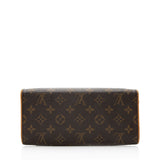 Louis Vuitton Monogram Canvas Pochette Twin GM Shoulder Bag (SHF-19243)