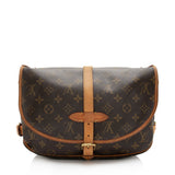 Louis Vuitton Monogram Canvas Saumur 30 Messenger Bag (SHF-0asoJo)