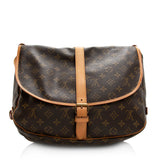 Louis Vuitton Vintage Monogram Canvas Saumur 35 Messenger Bag - FINAL SALE (SHF-20346)