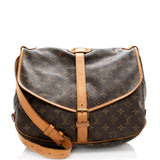Louis Vuitton Vintage Monogram Canvas Saumur 35 Messenger Bag - FINAL SALE (SHF-20346)
