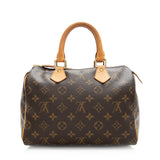 Louis Vuitton Monogram Canvas Speedy 25 Satchel (SHF-20295)