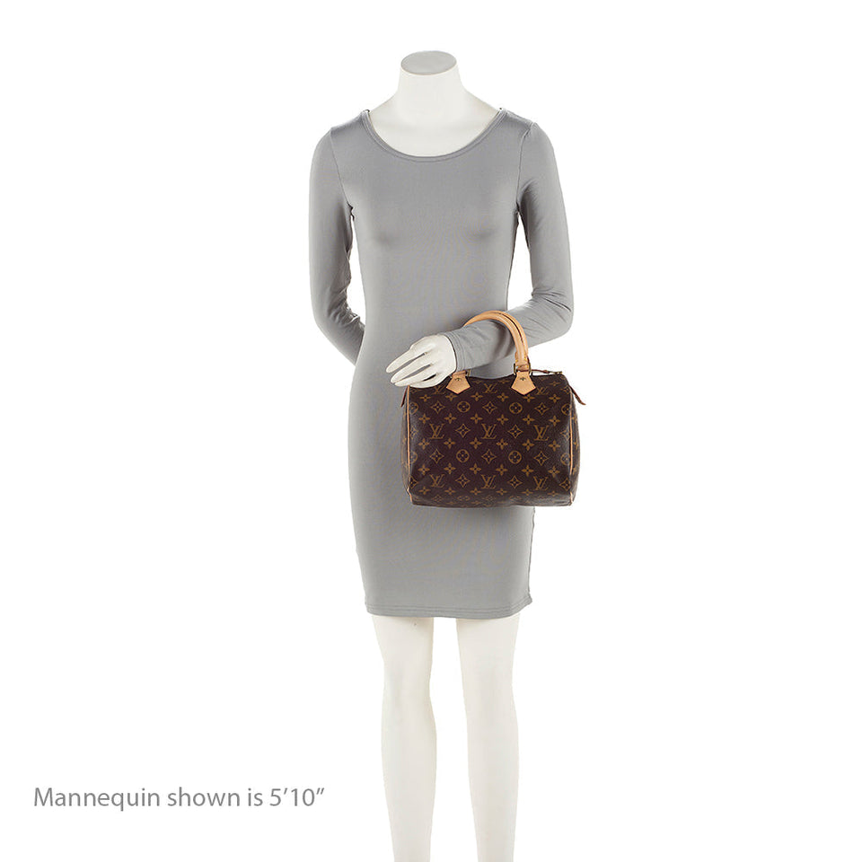 Louis Vuitton Monogram Canvas Speedy 25 Satchel (SHF-20295)