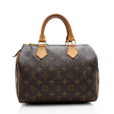 Louis Vuitton Monogram Canvas Speedy 25 Satchel (SHF-21640)