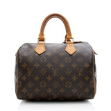Louis Vuitton Monogram Canvas Speedy 25 Satchel (SHF-21640)