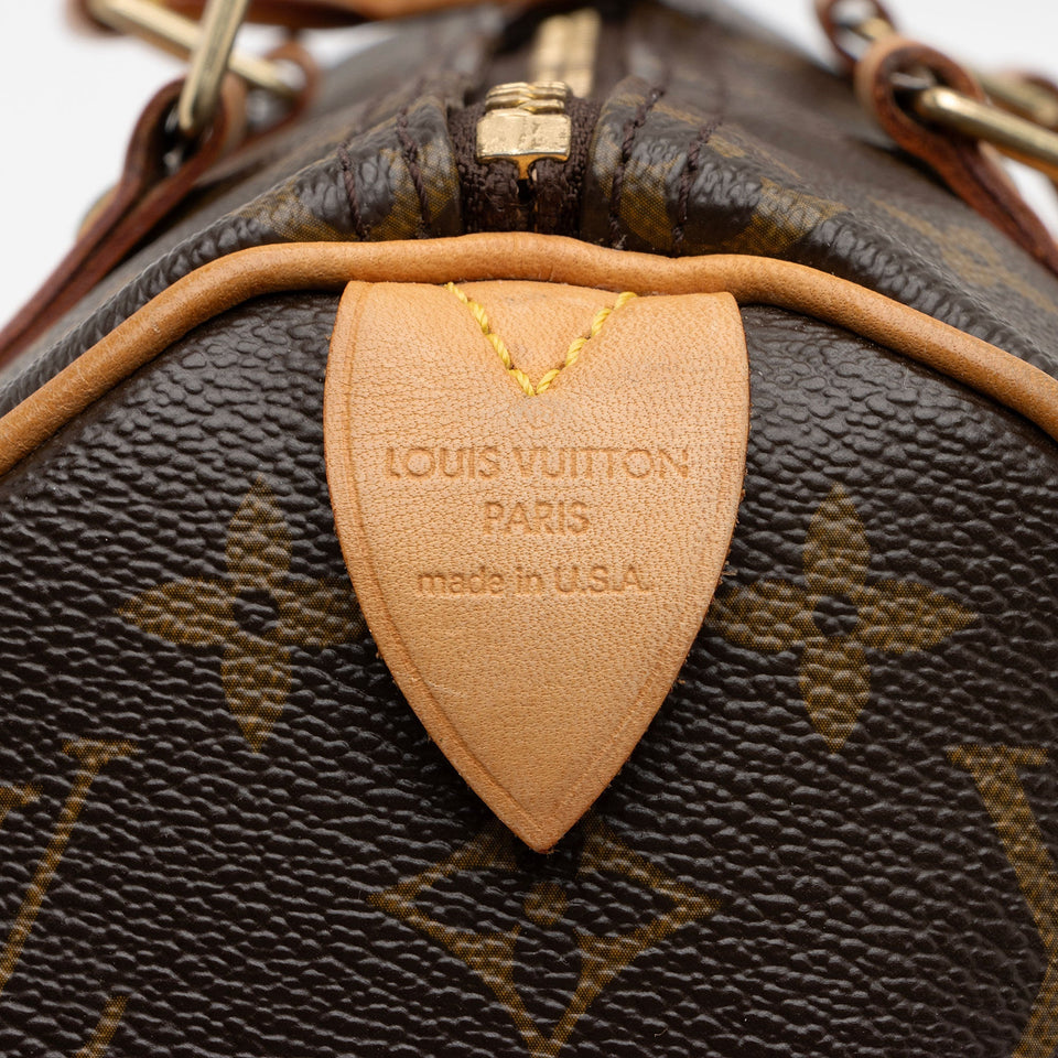 Louis Vuitton Monogram Canvas Speedy 25 Satchel (SHF-gBtHE6)