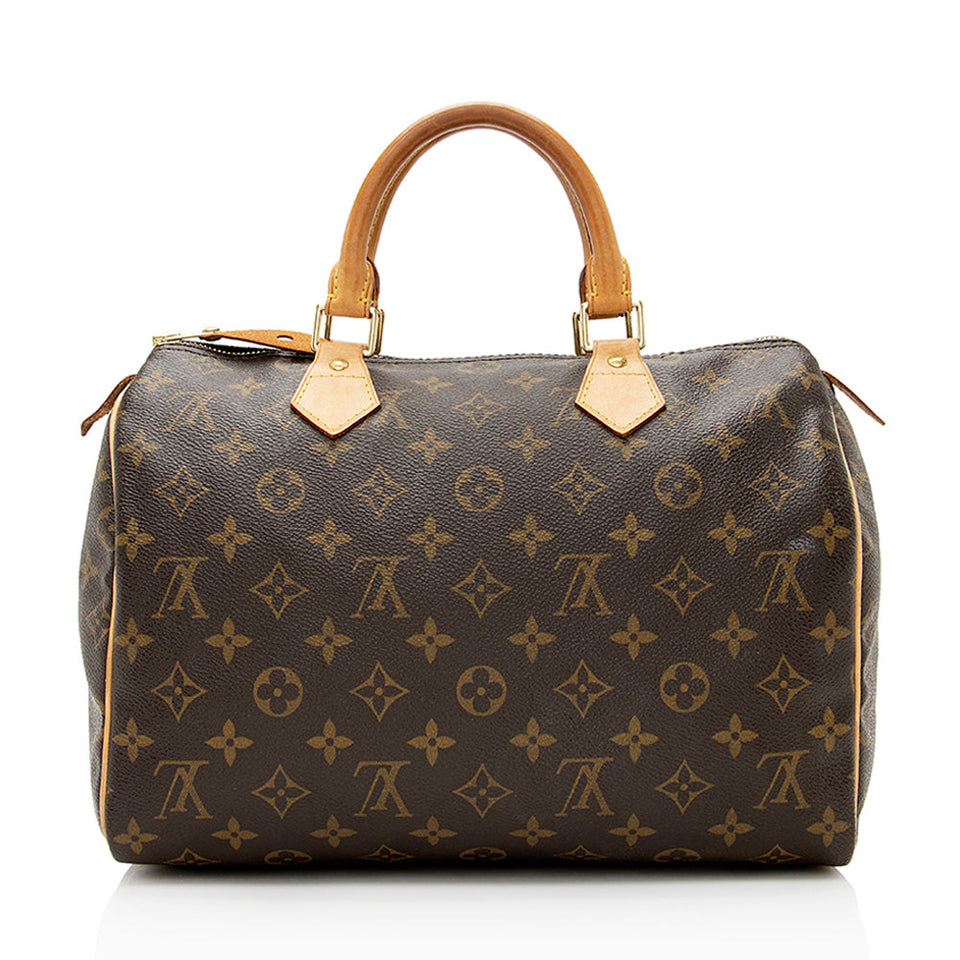 Louis Vuitton Monogram Canvas Speedy 30 Satchel (SHF-20854)