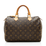 Louis Vuitton Monogram Canvas Speedy 30 Satchel (SHF-20854)