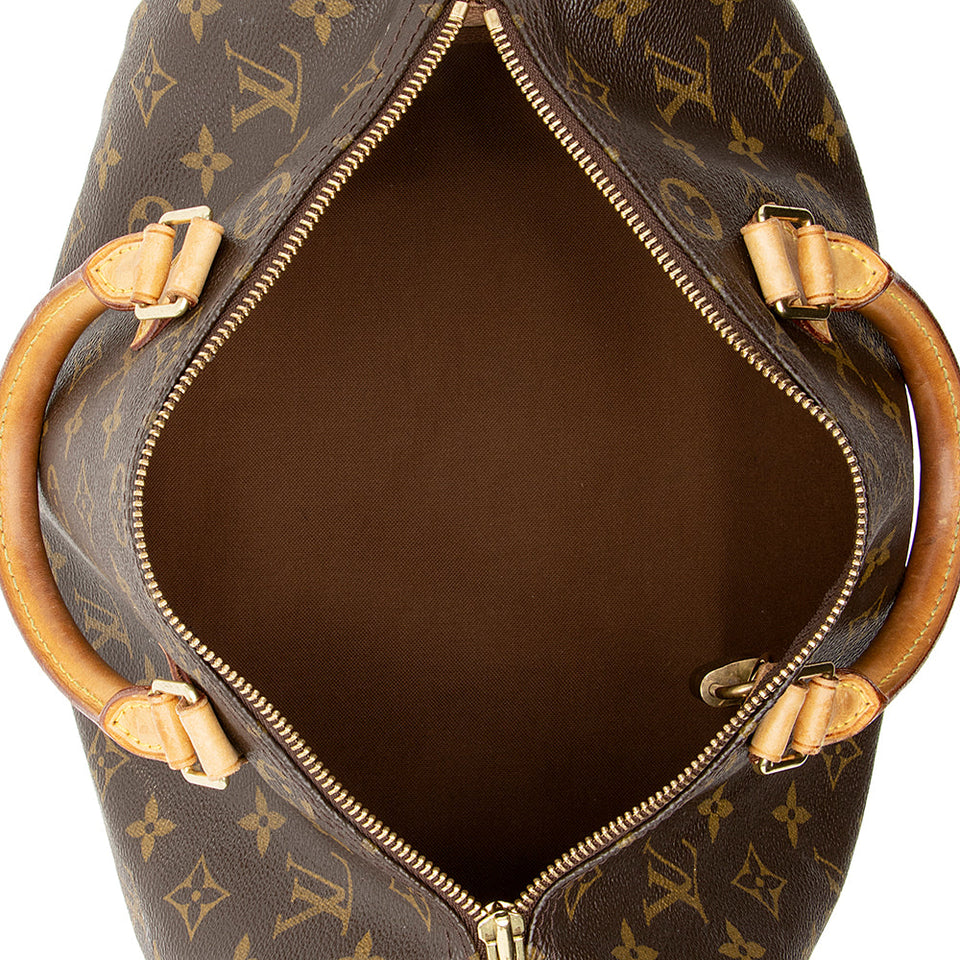Louis Vuitton Monogram Canvas Speedy 30 Satchel (SHF-20854)