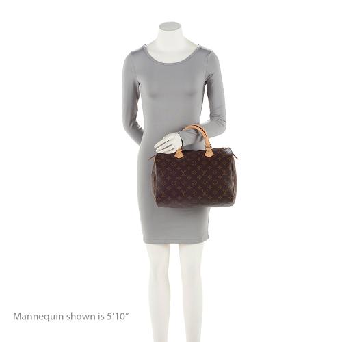 Louis Vuitton Monogram Canvas Speedy 30 Satchel (SHF-20854)