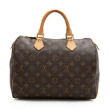 Louis Vuitton Monogram Canvas Speedy 30 Satchel (SHF-22760)