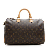 Louis Vuitton Monogram Canvas Speedy 35 Satchel (SHF-20543)