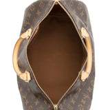 Louis Vuitton Monogram Canvas Speedy 35 Satchel (SHF-20543)