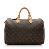 Louis Vuitton Monogram Canvas Speedy 35 Satchel (SHF-21621)