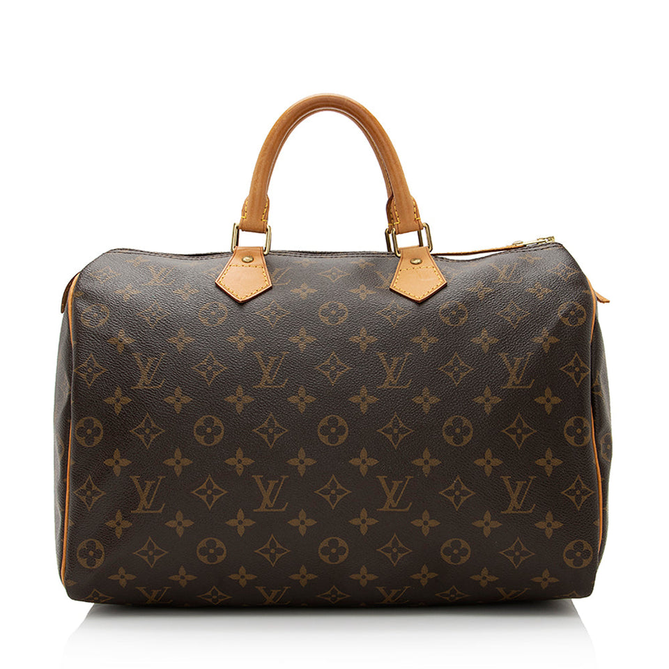 Louis Vuitton Monogram Canvas Speedy 35 Satchel (SHF-21621)
