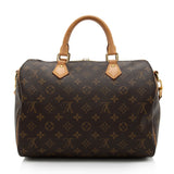 Louis Vuitton Monogram Canvas Speedy Bandouliere 30 Satchel (SHF-aR0xiW)