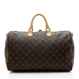 Louis Vuitton Monogram Canvas Speedy Bandouliere 40 Satchel (SHF-sorosO)