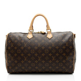 Louis Vuitton Monogram Canvas Speedy Bandouliere 40 Satchel (SHF-sorosO)