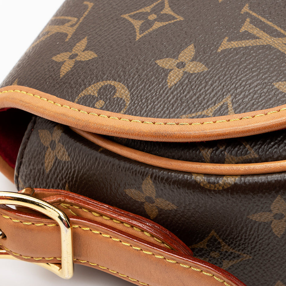 Louis Vuitton Monogram Canvas Tambourin Shoulder Bag (SHF-21577)