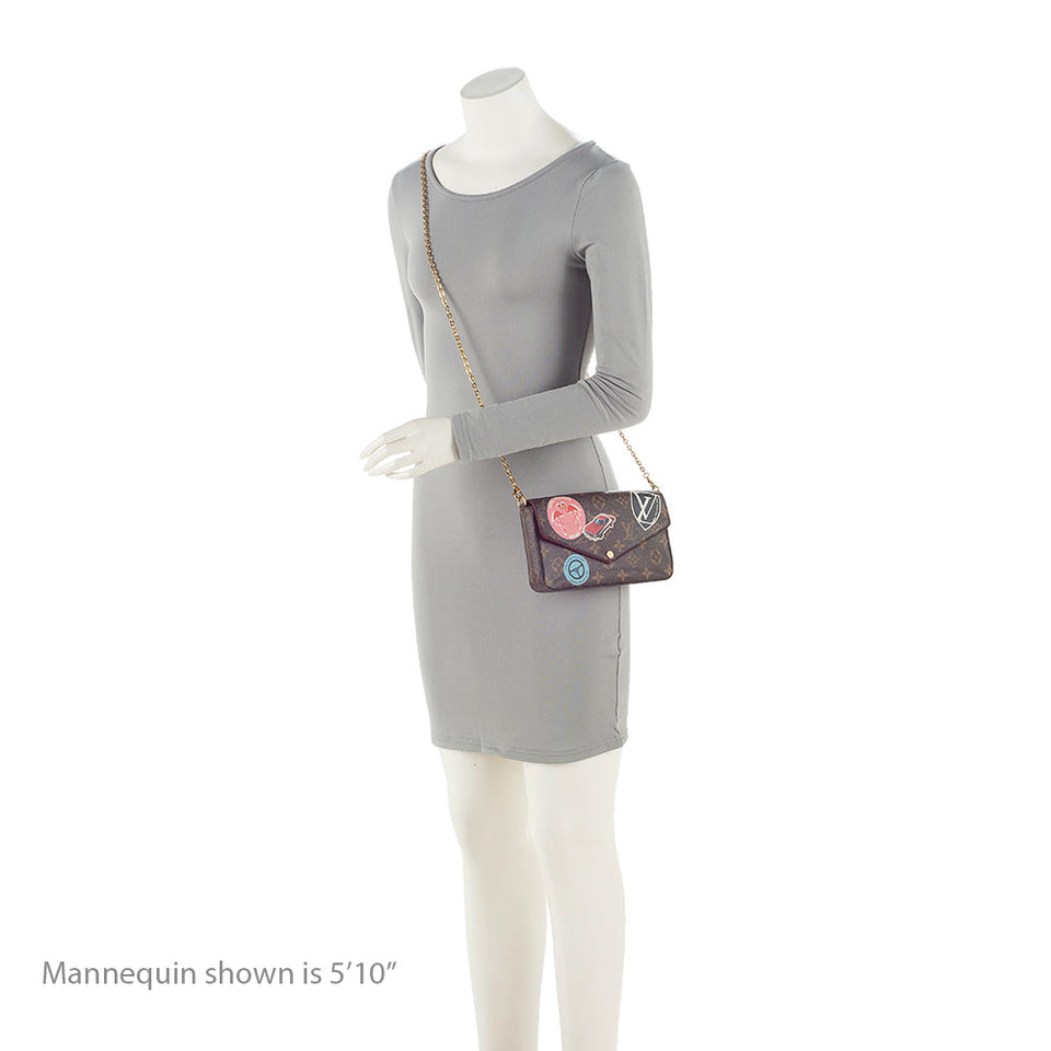 Louis Vuitton Monogram Canvas World Tour Felicie Pochette (SHF-21402)