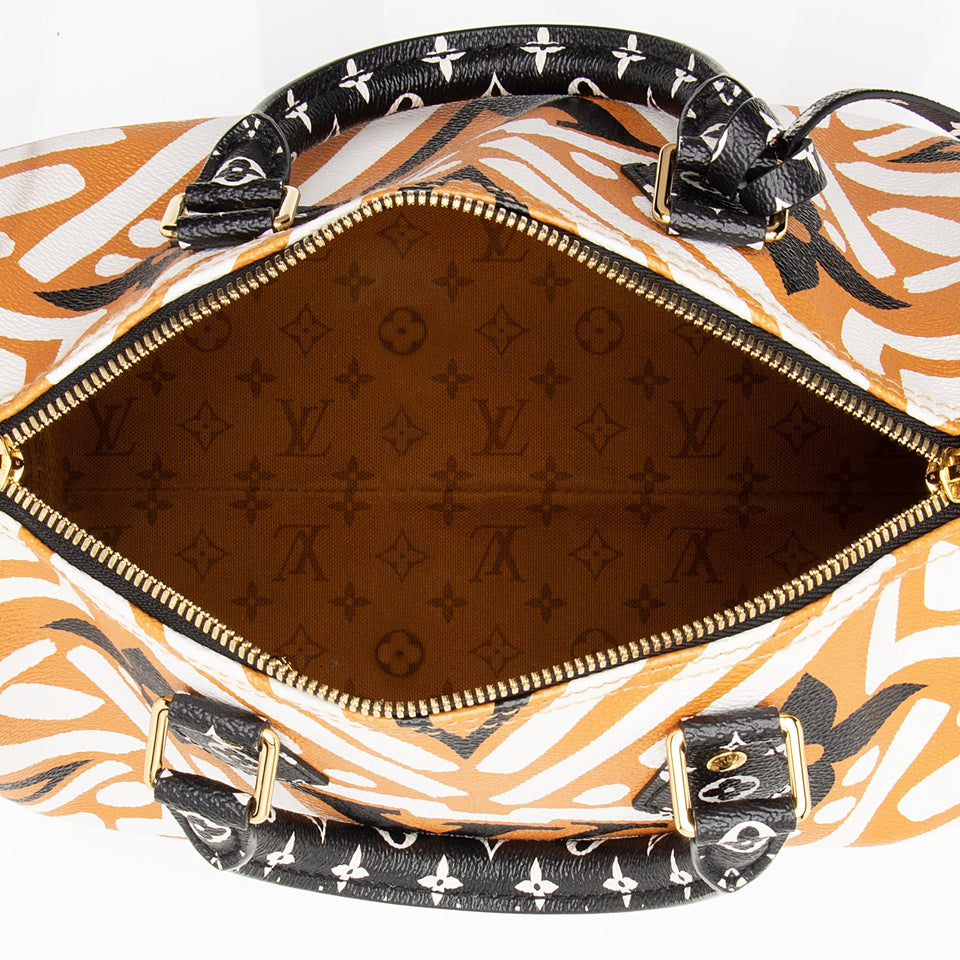 Louis Vuitton Monogram Crafty Speedy Bandouliere 25 Satchel - FINAL SALE (SHF-22627)