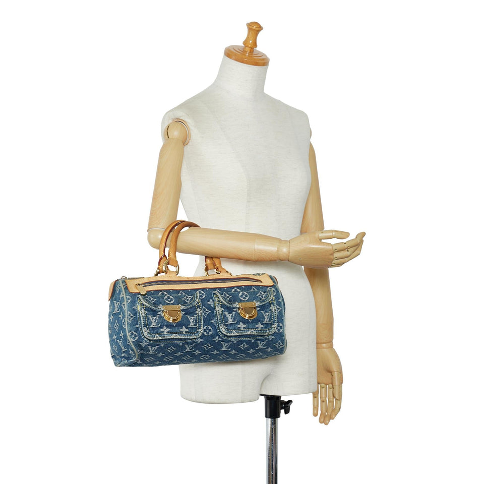 Louis Vuitton Monogram Denim Neo Speedy 30 (SHG-IwEjkZ)
