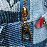 Louis Vuitton Monogram Denim Patchwork  Palm Springs Mini (SHG-EoD27m)