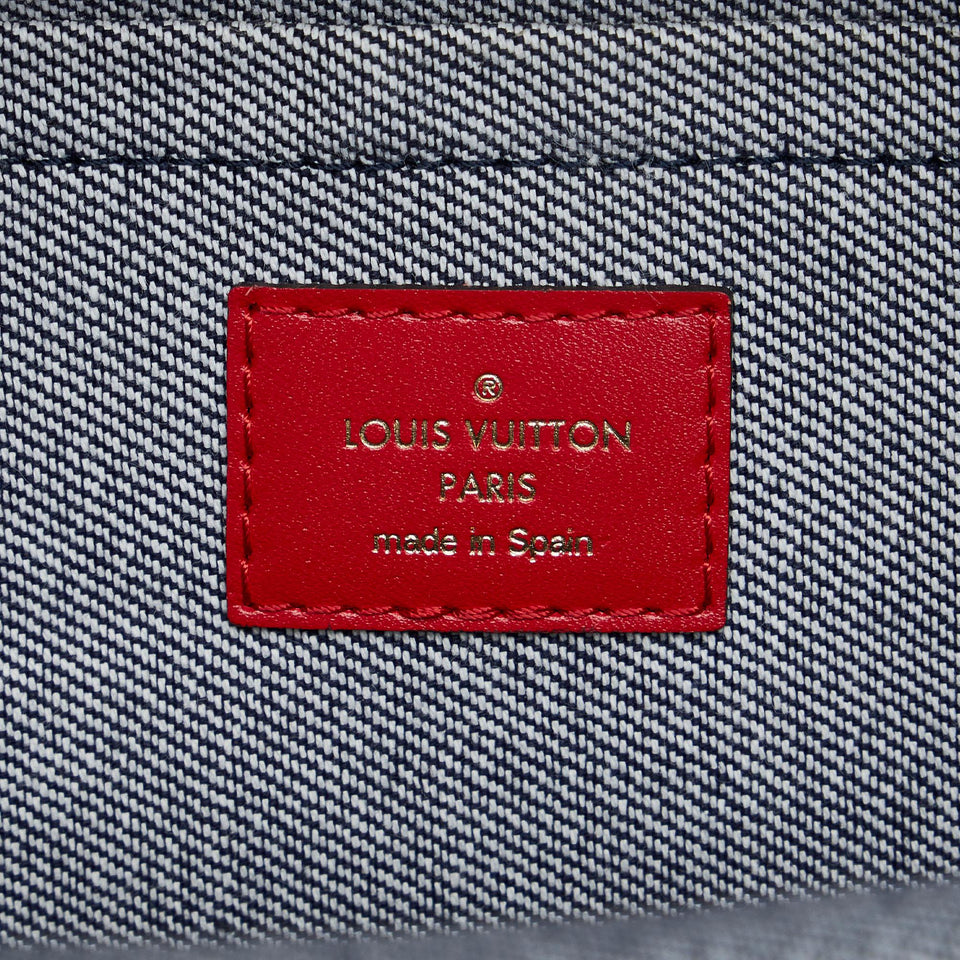 Louis Vuitton Monogram Denim Patchwork  Palm Springs Mini (SHG-EoD27m)