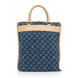Louis Vuitton Monogram Denim Sac Plat Tote (SHF-mkC7Vd)