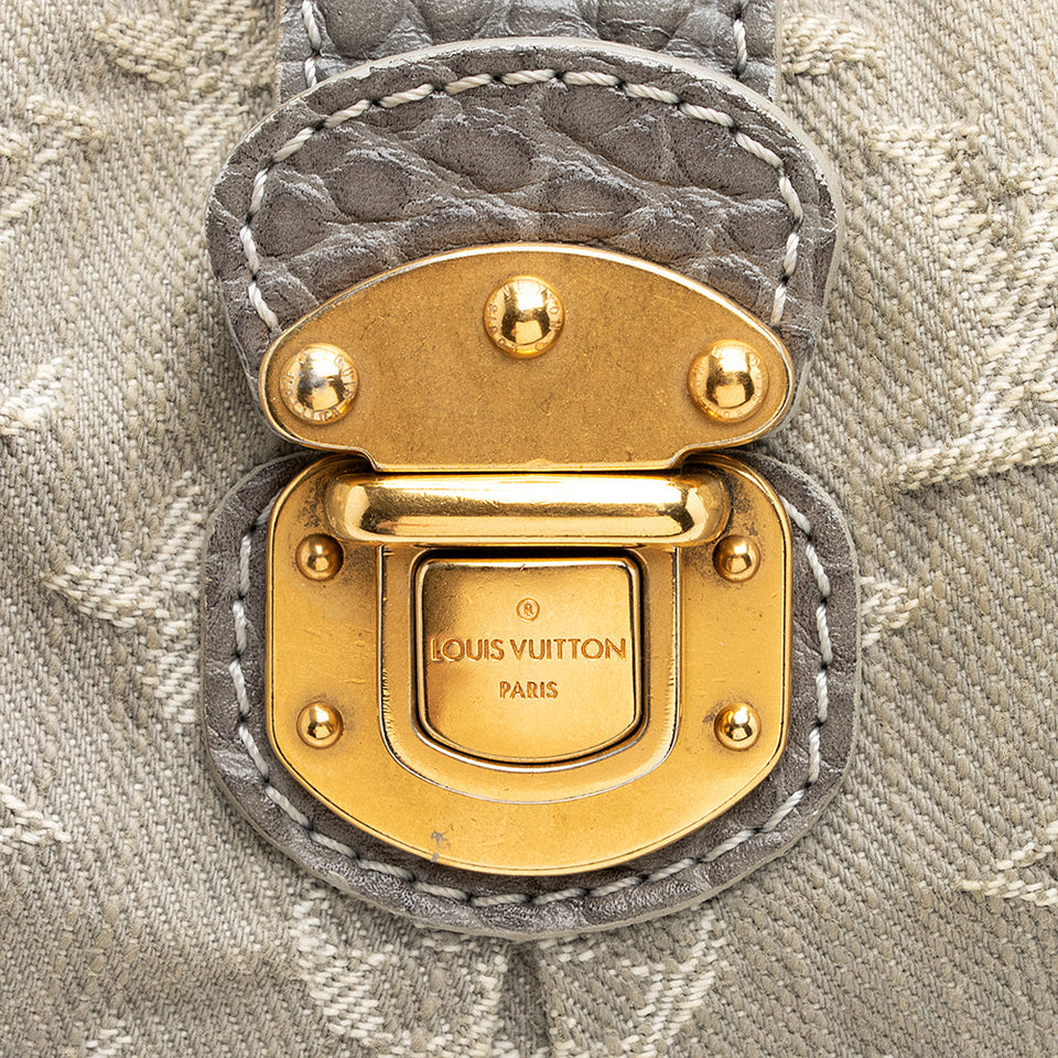 Louis Vuitton Monogram Denim Slightly Shoulder Bag (SHF-20212)